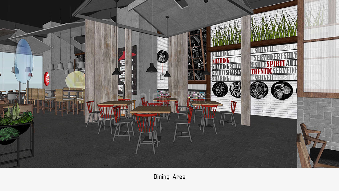 必勝客成都餐廳空間環境-清尚藝美